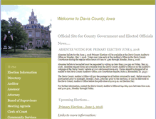 Tablet Screenshot of daviscountyiowa.org